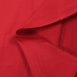 Scarlet red satin cotton poplin