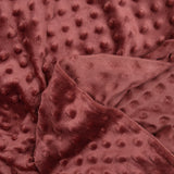 Polaire minky relief auburn