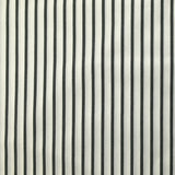 Rudy woven-dyed cotton striped 3 mm black white background