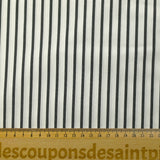 Rudy woven-dyed cotton striped 3 mm black white background