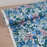 Coton liberty ® Clarabelle bleu au mètre