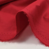 Scarlet red satin cotton poplin