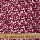 Cotton batik printed Jodhpur wine background
