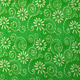Batik cotton printed Udaipur apple green background