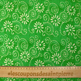Batik cotton printed Udaipur apple green background