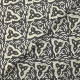 Cotton batik printed Jodhpur gray background