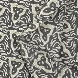 Cotton batik printed Jodhpur gray background