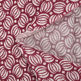 Batik cotton printed Ghaziabad wine background