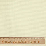 Coton 100% nid d'abeille crème