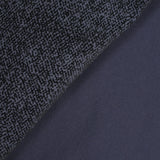 Black pixel flocked cotton velvet gray background
