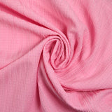 Crépon de polyester effet seersucker rose clair
