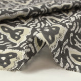 Cotton batik printed Jodhpur gray background