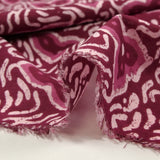 Cotton batik printed Jodhpur wine background