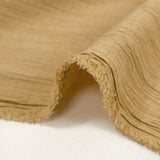 Crépon de polyester effet seersucker beige