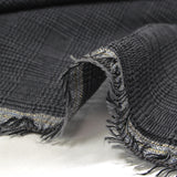Gray and black Prince of Wales polyester gauze