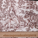 Pique de lienzo de algodón cofra marrón