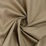 Sand beige cotton and silk satin