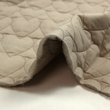 Coton matelassé envers double gaze cœur grège