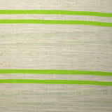 Viscosa y algodón a rayas en relieve verde manzana fondo crudo natural