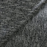 Tweed laine mélangée enduit noir et blanc