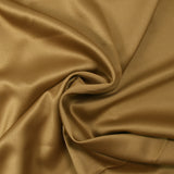 Dark gold satin-backed crepe