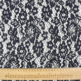 Maud scalloped lace in midnight blue