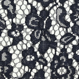 Maud scalloped lace in midnight blue