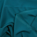 Duck blue polyviscose crepe