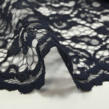 Maud scalloped lace in midnight blue