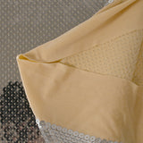 Silver sequins on nude mesh
