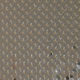 Silver sequins on nude mesh