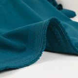 Duck blue polyviscose crepe