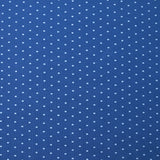 Jersey de coton imprimé pois fond bleu barbeau