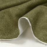 Khaki green granite effect printed cotton