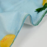 Jersey de velours nicky imprimé citron sur fond ciel