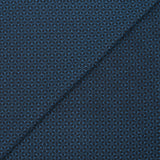 Jersey de algodón con estampado de estrellas geométricas negro y petróleo