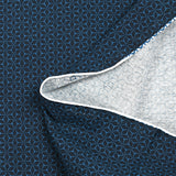 Jersey de algodón con estampado de estrellas geométricas negro y petróleo