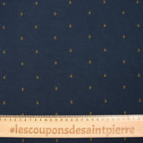 World Cup printed cotton jersey with navy background
