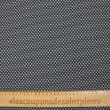 Jersey de coton imprimé losanges pointillés fond marine