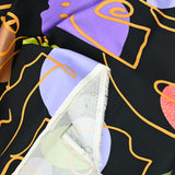 Cotton satin elastane -face black background