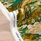 Cotton liberty ® Coastal Landscape green per meter