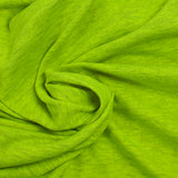 Neon yellow heather cotton jersey