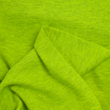 Neon yellow heather cotton jersey