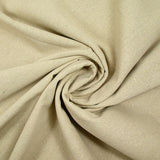 Plain beige viscose linen with twine