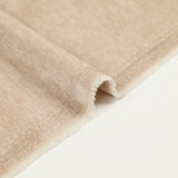 Velours chenille double face chiné beige