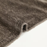 Velours chenille double face chiné gris