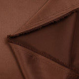 Plain polyester satin Inès brown