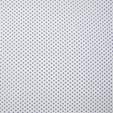 Cotton shirt mini blue flowers white background