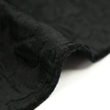 Jacquard matelassé en laine mélangée noir