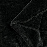 Velours chenille double face chiné noir